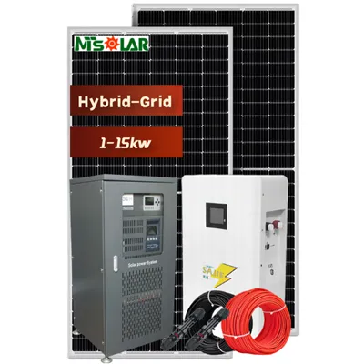 Système d’énergie solaire hybride complet